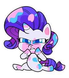 Size: 2300x2580 | Tagged: safe, artist:byteslice, character:rarity, species:pony, species:unicorn, episode:director spike's mockumentary, g4.5, my little pony:pony life, spoiler:pony life s01e36, .svg available, female, mare, paint, paint stains, simple background, solo, svg, transparent background, vector
