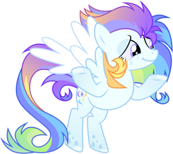 Size: 3266x2918 | Tagged: safe, artist:rerorir, oc, species:pegasus, species:pony, g4, female, mare, multiple wings, seraph, simple background, solo, white background