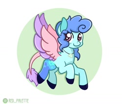 Size: 1280x1091 | Tagged: safe, artist:redpalette, oc, species:pegasus, species:pony, g4, cute, female, flying, jewelry, mare, necklace, pegasus oc, tail, wings