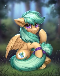 Size: 1478x1847 | Tagged: safe, artist:scheadar, oc, oc only, oc:summer ray, species:pegasus, species:pony, g4, female, forest, mare, solo