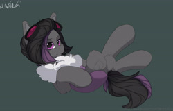 Size: 4754x3043 | Tagged: safe, artist:avery-valentine, oc, oc:mimicry, species:changeling, g4, female, goggles, original species, purple changeling