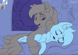 Size: 7017x4961 | Tagged: safe, artist:avery-valentine, character:rainbow dash, species:pegasus, species:pony, g4, cuddling, spooning