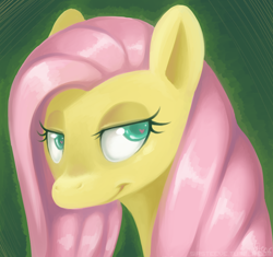 Size: 850x800 | Tagged: safe, artist:steeve, character:fluttershy, species:pegasus, species:pony, g4, bust, female, mare, portrait, solo