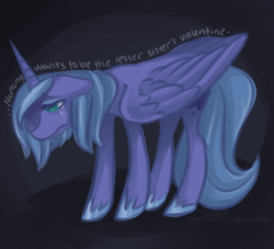 Size: 880x800 | Tagged: safe, artist:steeve, character:princess luna, crying, female, sad, solo