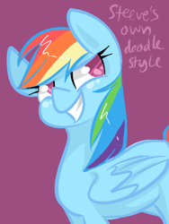 Size: 355x473 | Tagged: safe, artist:steeve, character:rainbow dash