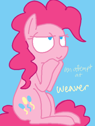 Size: 355x473 | Tagged: safe, artist:steeve, character:pinkie pie, style emulation, the weaver