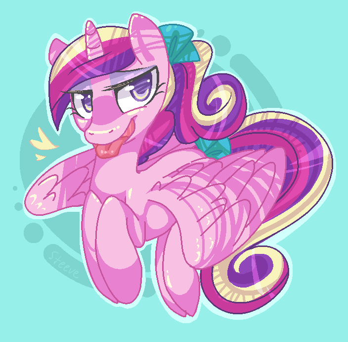 Size: 704x691 | Tagged: safe, artist:steeve, character:princess cadance, species:alicorn, species:pony, animated, female, gif, solo