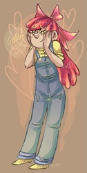 Size: 433x856 | Tagged: safe, artist:steeve, character:apple bloom, species:human, female, humanized, solo