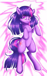 Size: 1922x3120 | Tagged: safe, artist:misukitty, character:twilight sparkle, species:pony, species:unicorn, abstract background, female, mare, no mouth, solo