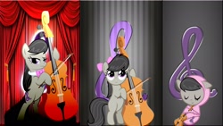 Size: 1920x1080 | Tagged: safe, artist:agamnentzar, artist:atnezau, artist:grendo11, artist:mr-kennedy92, character:octavia melody, cello, female, filly, foal, musical instrument, solo, wallpaper