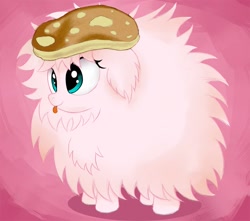 Size: 1246x1101 | Tagged: safe, artist:kas92, oc, oc only, oc:fluffle puff, food, pancakes, solo, tongue out