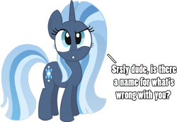 Size: 1309x898 | Tagged: safe, artist:decprincess, oc, oc only, oc:neuge, species:pony, species:unicorn, cutie mark, female, horn, looking at you, simple background, solo, speech, white background
