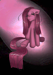 Size: 600x849 | Tagged: dead source, safe, artist:misukitty, character:pinkamena diane pie, character:pinkie pie, female, solo