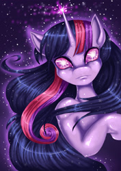Size: 2059x2912 | Tagged: safe, artist:misukitty, character:twilight sparkle, female, semi-anthro, solo
