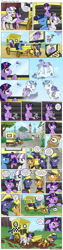 Size: 1200x4778 | Tagged: safe, artist:muffinshire, character:night light, character:shining armor, character:smarty pants, character:twilight sparkle, character:twilight velvet, oc, oc:sergeant thunderhead, comic:twilight's first day, episode:slice of life, g4, my little pony: friendship is magic, airship, carriage, comic, cute, dexterous hooves, filly, filly twilight sparkle, flashback, foal, mud, muffinshire is trying to murder us, playing, royal guard, running, taxi, twiabetes, what were you thinking