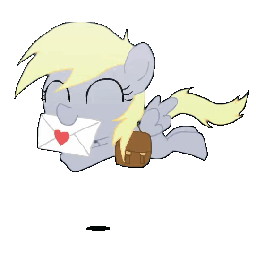 Size: 256x256 | Tagged: safe, artist:alfa995, character:derpy hooves, animated, bag, cardcaptor sakura, cute, dawwww, derpabetes, derpy cardcaptor, derpy doing derpy things, eyes closed, female, filly, happy, hnnng, letter, mail, mailbag, mailmare, mailpony, mouth hold, running, solo, tf2 spray, trotting, walk cycle, weapons-grade cute