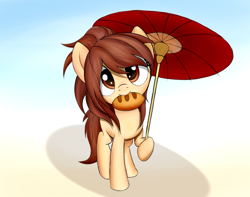 Size: 1202x948 | Tagged: safe, artist:kas92, artist:xn-d, attack on titan, food, mouth hold, ponified, potato, sasha braus, solo