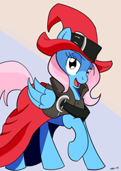 Size: 2480x3507 | Tagged: safe, artist:nasse, oc, oc only, species:pegasus, species:pony, clothing, colored, magician, robe, solo