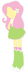 Size: 733x1920 | Tagged: safe, artist:euphoriapony, character:fluttershy, my little pony:equestria girls, female, minimalist, simple background, solo, transparent background, vector