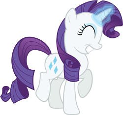 Size: 6627x6201 | Tagged: safe, artist:quanno3, character:rarity, absurd resolution, cute, eyes closed, female, magic, raribetes, simple background, solo, transparent background, vector