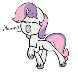 Size: 460x446 | Tagged: safe, artist:lilliesinthegarden, character:sweetie belle, cute, diasweetes, request, rule 63, silver bell, solo, unshorn fetlocks, yawn