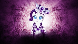 Size: 1920x1080 | Tagged: safe, artist:karl97, artist:quanno3, edit, character:rarity, species:pony, species:unicorn, cape, clothing, crown, female, mare, princess platinum, solo, vector, wallpaper, wallpaper edit