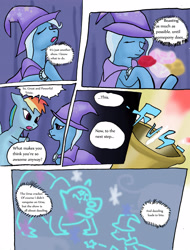 Size: 2512x3300 | Tagged: safe, artist:lyun, character:rainbow dash, episode:boast busters, g4, my little pony: friendship is magic, comic, tx. stage