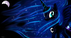 Size: 1980x1080 | Tagged: safe, artist:sierraex, character:nightmare moon, character:princess luna, species:alicorn, species:pony, g4, female, mare, mare in the moon, moon, solo, wallpaper