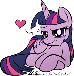 Size: 3804x3915 | Tagged: safe, artist:redapropos, character:twilight sparkle, character:twilight sparkle (alicorn), species:alicorn, species:pony, bedroom eyes, female, heart, mare, solo