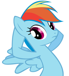 Size: 1926x2107 | Tagged: safe, artist:sierraex, character:rainbow dash, episode:fall weather friends, g4, my little pony: friendship is magic, female, simple background, solo, stretching, transparent background, vector