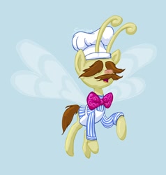 Size: 1216x1280 | Tagged: safe, artist:snapai, species:breezies, species:pony, episode:it ain't easy being breezies, g4, my little pony: friendship is magic, breeziefied, clothing, ponified, scene parody, solo, species swap, swedish chef