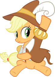 Size: 5249x7233 | Tagged: safe, artist:quanno3, character:applejack, absurd resolution, dressing, female, simple background, sitting, smart cookie, solo