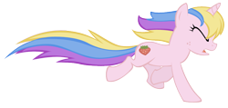 Size: 874x417 | Tagged: safe, artist:steeve, character:holly dash, species:pony, species:unicorn, episode:swarm of the century, g4, my little pony: friendship is magic, background pony, eyes closed, female, mare, running, simple background, solo, transparent background, vector