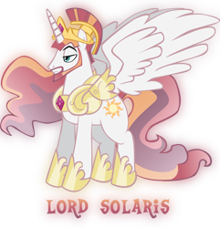 Size: 3563x3701 | Tagged: safe, artist:trotsworth, character:princess celestia, species:pony, high res, prince solaris, rule 63, simple background, solo, transparent background, vector