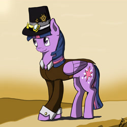 Size: 4600x4600 | Tagged: safe, artist:mopyr, character:twilight sparkle, character:twilight sparkle (alicorn), species:alicorn, species:pony, absurd resolution, female, mare, solo, steampunk