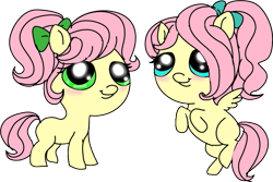 Size: 831x556 | Tagged: safe, artist:purfectprincessgirl, character:fluttershy, character:posey, filly, fuck logic, logic, wat