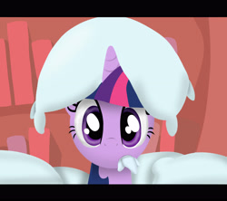 Size: 3600x3200 | Tagged: safe, artist:suenden-hund, character:twilight sparkle, episode:look before you sleep, g4, my little pony: friendship is magic, cute, pillow, pillow fight, pillow hat, scene interpretation, twiabetes