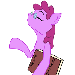 Size: 1000x1000 | Tagged: safe, artist:madame berry punch, artist:swaetshrit, character:berry punch, character:berryshine, book, colored, female, glasses, solo