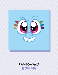 Size: 510x660 | Tagged: safe, artist:alittleofsomething, character:rainbow dash, advertisement, cute, eyelashes, face, female, grin, pillow, smiling, solo