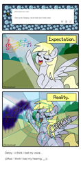 Size: 3000x6382 | Tagged: safe, artist:outofworkderpy, character:derpy hooves, species:pegasus, species:pony, ask, eyes closed, female, funny, funny as hell, mare, out of work derpy, reality, reality bomb, reality warp, singing, solo, tumblr