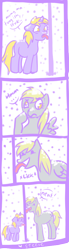 Size: 322x1168 | Tagged: safe, artist:steeve, character:derpy hooves, character:dinky hooves, species:pegasus, species:pony, comic, equestria's worst mother, female, mare, stupidity, tongue out, tongue stuck to pole, too dumb to live