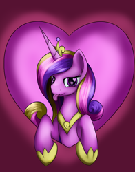 Size: 3300x4200 | Tagged: safe, artist:grennadder, character:princess cadance, blep, female, heart eyes, solo, tongue out, wingding eyes