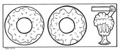 Size: 1211x500 | Tagged: safe, artist:abronyaccount, character:donut joe, con mane, donut, james bond, lineart, monochrome