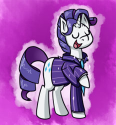 Size: 250x269 | Tagged: safe, artist:alittleofsomething, character:rarity, clothing, elusive, necktie, rule 63, solo, sparkles