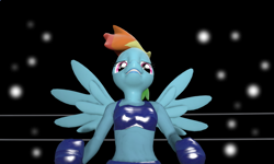 Size: 1024x614 | Tagged: safe, artist:dragonboi471, character:rainbow dash, species:anthro, 3d, boxing, female, gmod, solo