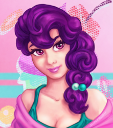 Size: 568x643 | Tagged: safe, artist:superkeen, character:sugar belle, species:human, episode:the cutie map, g4, my little pony: friendship is magic, female, humanized, lipstick, solo