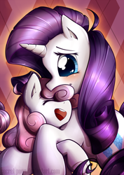 Size: 620x876 | Tagged: safe, artist:secret-pony, character:rarity, character:sweetie belle
