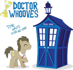 Size: 3894x3739 | Tagged: safe, artist:trotsworth, character:doctor whooves, character:time turner, species:earth pony, species:pony, crossover, doctor who, high res, male, solo, sonic screwdriver, stallion, tardis, the doctor