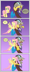 Size: 1645x3966 | Tagged: safe, alternate version, artist:majkashinoda626, character:discord, character:fluttershy, episode:make new friends but keep discord, g4, my little pony: friendship is magic, alternate ending, apology, comic, duo, female, friendshipping, hug, male, remorse