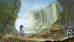 Size: 1920x1080 | Tagged: dead source, safe, artist:shamanguli, character:twilight sparkle, character:twilight sparkle (alicorn), species:alicorn, species:pony, female, mare, scenery, solo